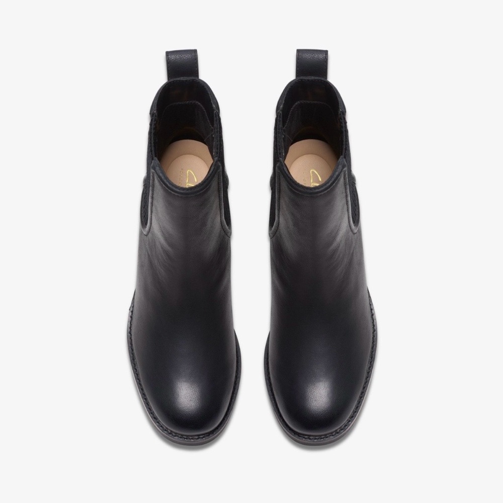 Clarks Women's Black Ankle Boots